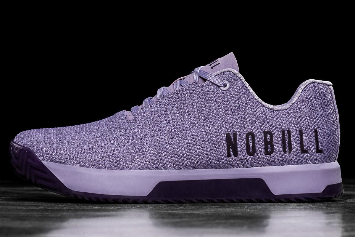 Nobull Superfabric Women\'s Trainers Lavender | Australia (ZY0298)